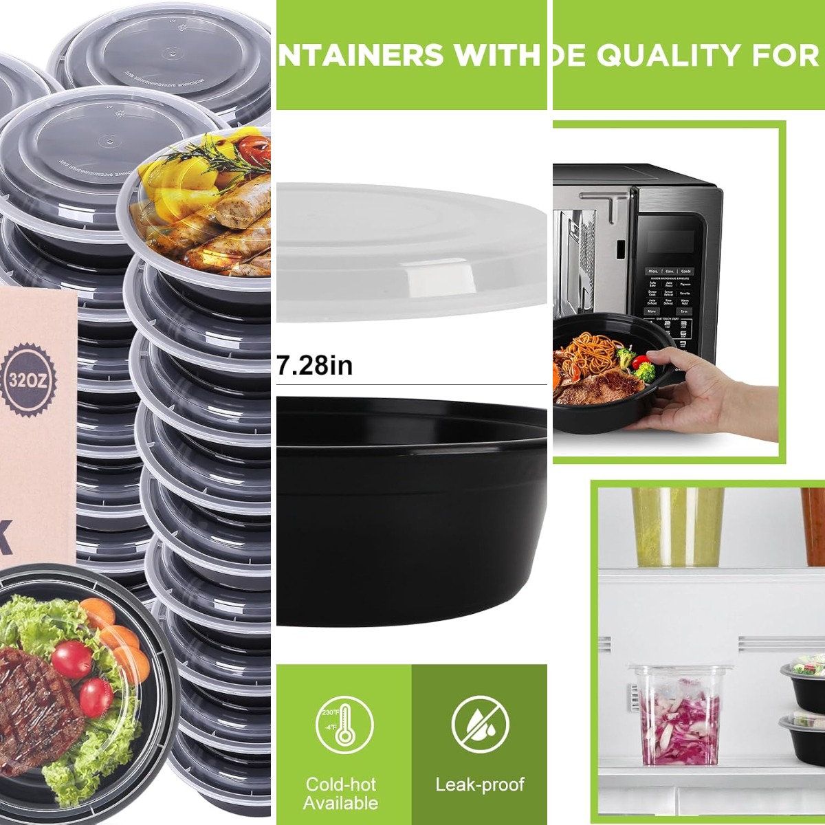 Meal Prep Bowl - Contenants pour préparation de repas avec