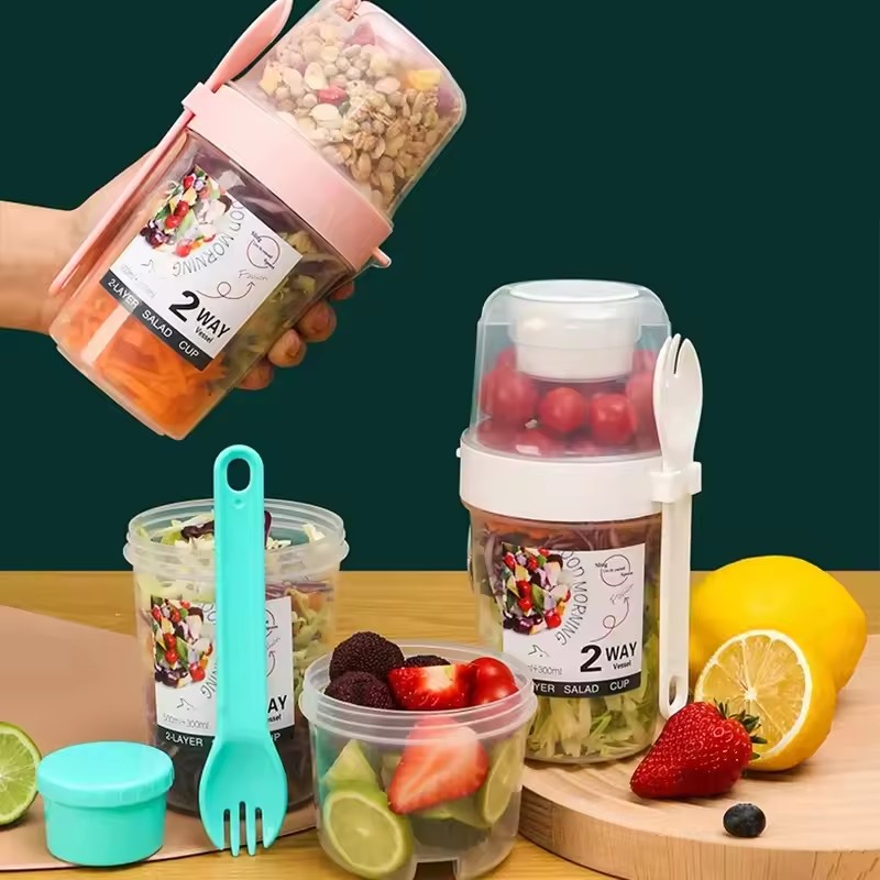 Meal Prep Gym - Tasse à salade d'avoine 500ml +