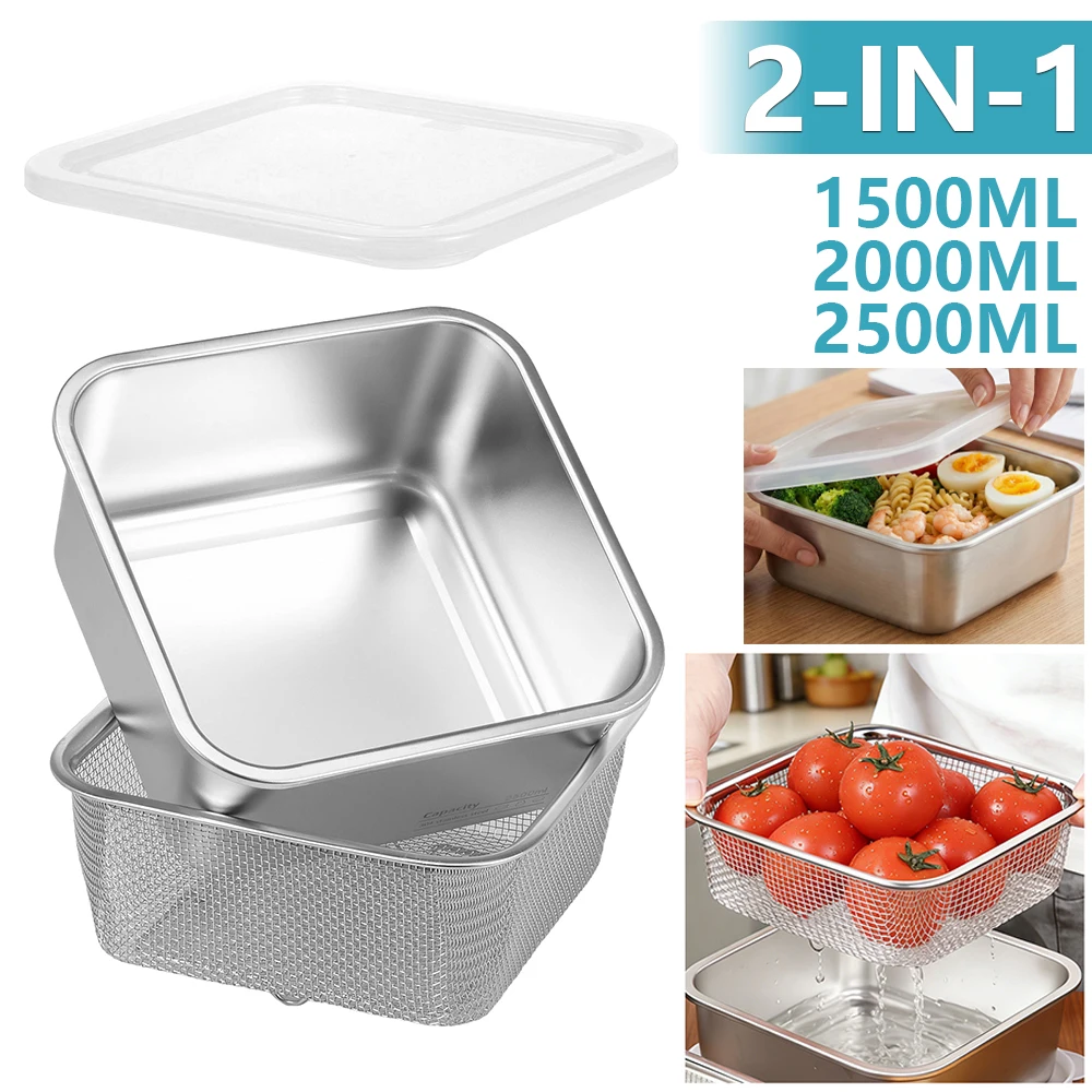 Meal Prep Bowl - Bol de lavage de fruits 2-en-1