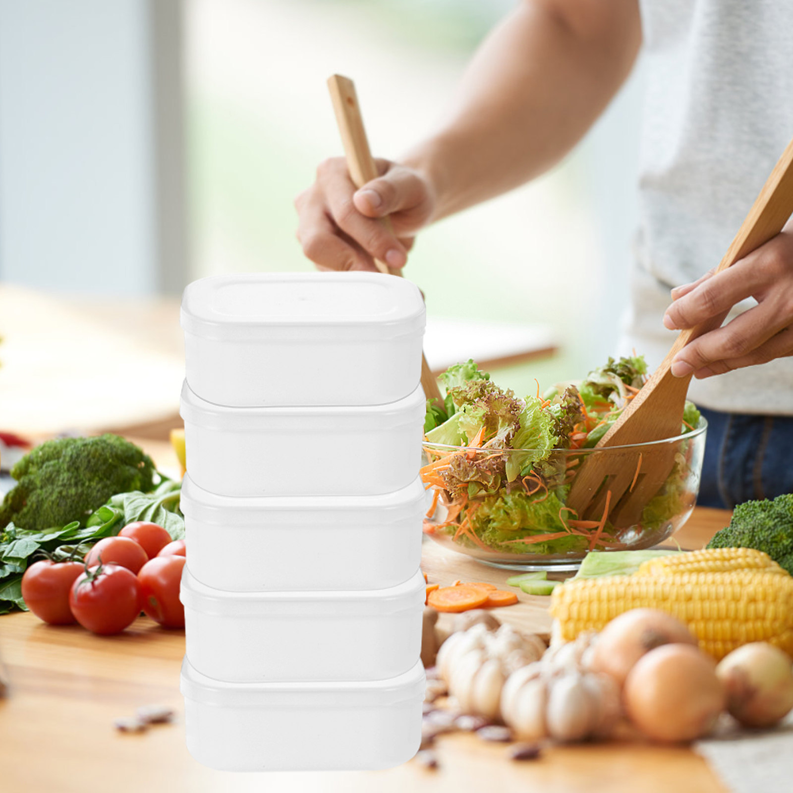 Meal Prep Healthy Lunch - Lot de 5 boîtes de conservation