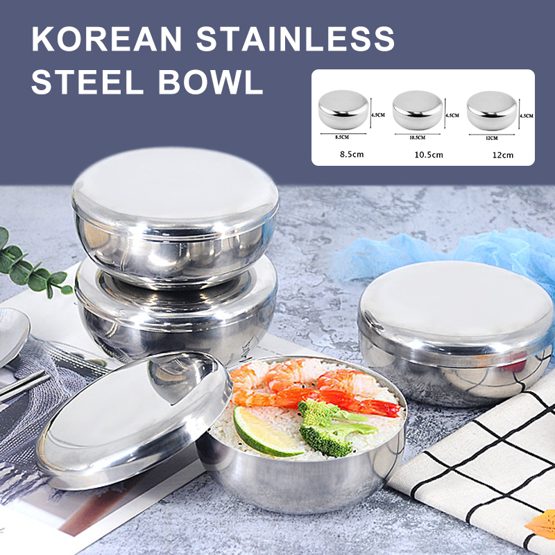 Meal Prep Bowl - Bol coréen en acier inoxydable, grand