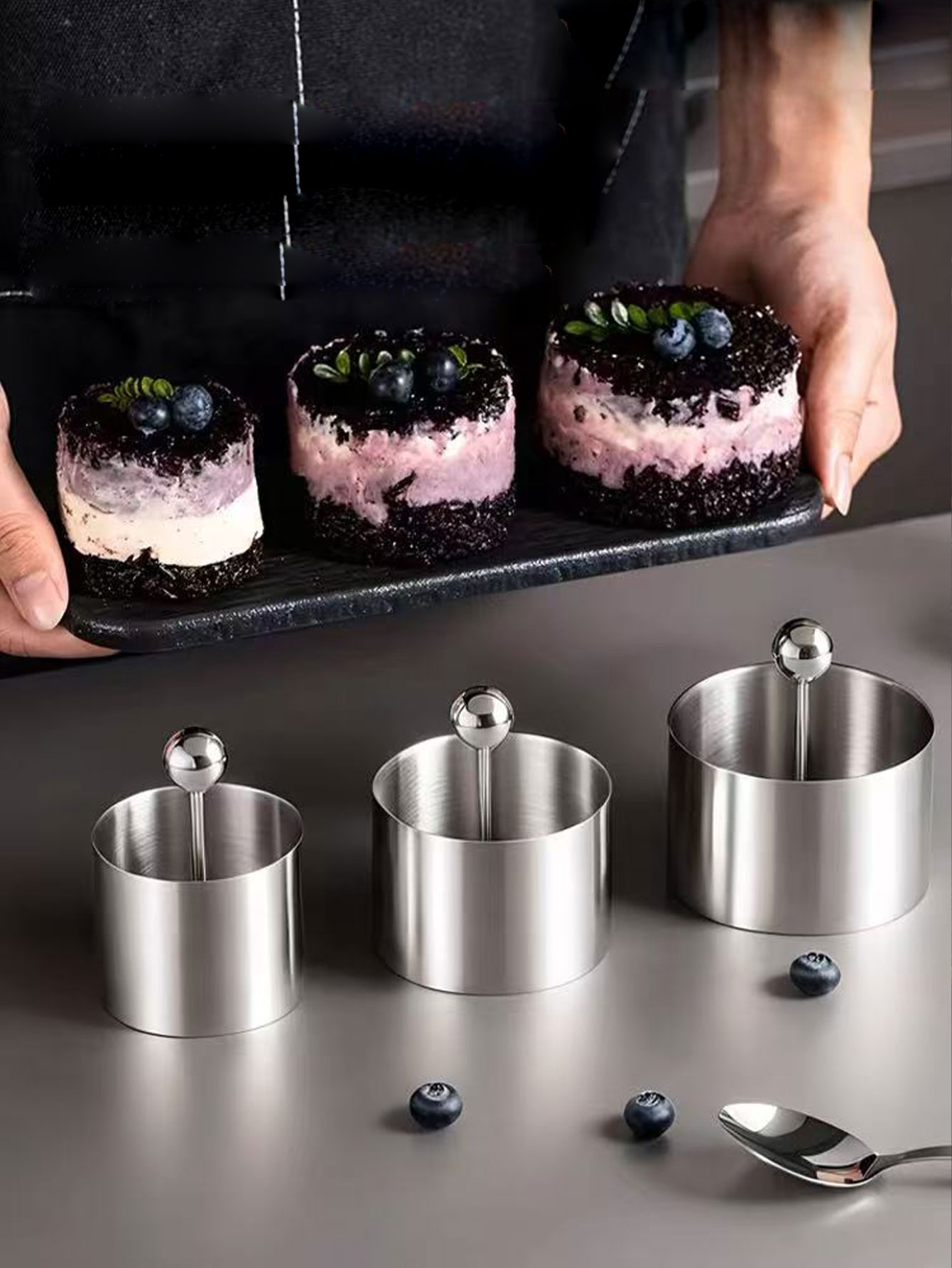 Rice Ball Mold - 304 acier inoxydable violet riz Taro