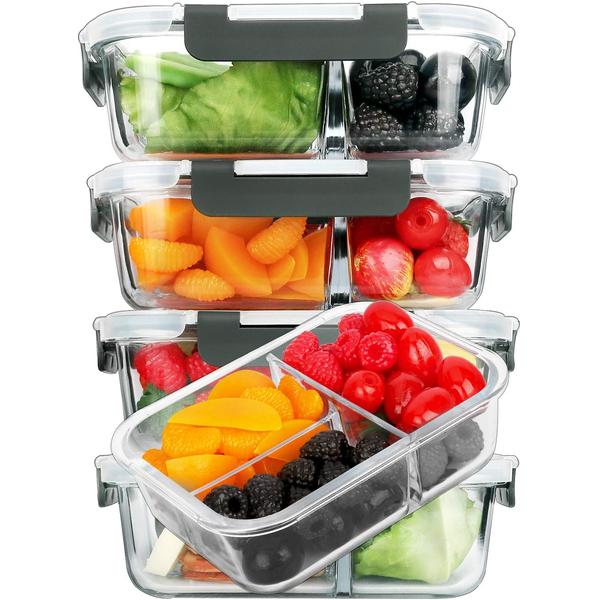 Meal Prep Gym - Ensemble de 5 contenants de préparation