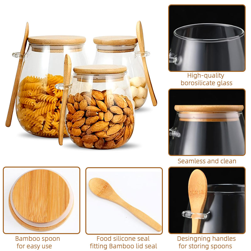 Pot en verre scellé de 34oz av - Meal Prep Glass Containers With Lids avis et prix