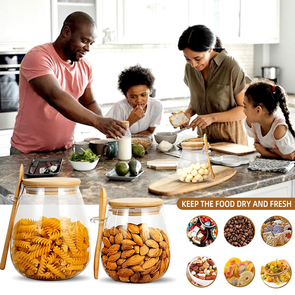 Pot en verre scellé de 34oz av - Meal Prep Glass Containers With Lids avis et prix