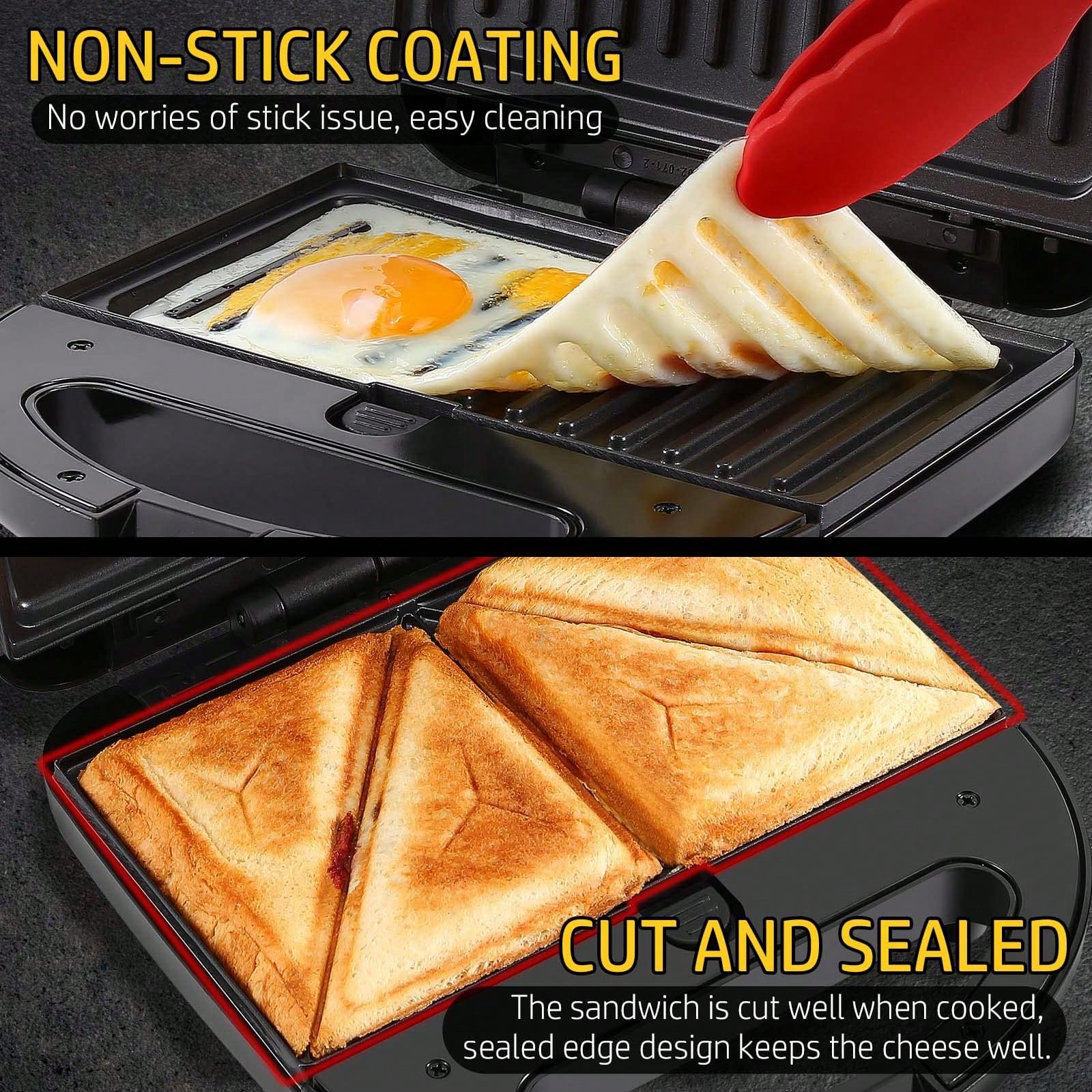 Machine à gaufres 3-en-1, 750W - Breakfast Sandwich Press avis et prix