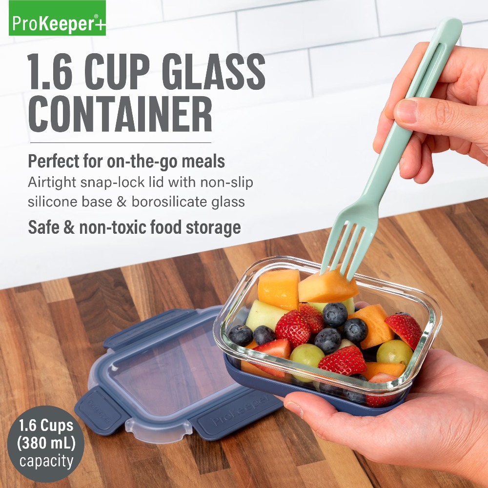 Lot de 2 récipients de conserv - Meal Prep Glass Containers With Lids avis et prix
