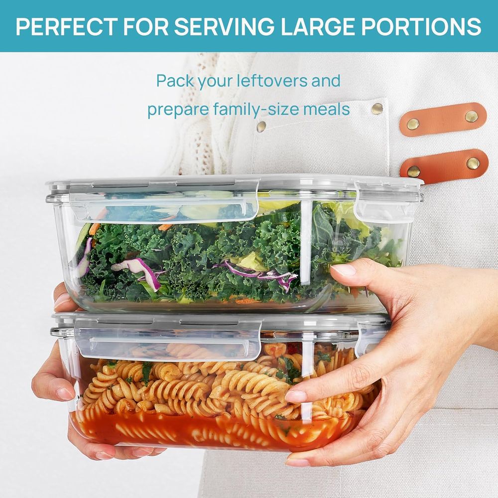 Contenants de stockage en verr - Meal Prep Glass Containers With Lids avis et prix