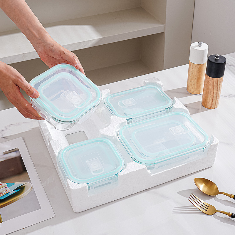 Ensemble de 8 boîtes à lunch e - Meal Prep Glass Containers With Lids avis et prix