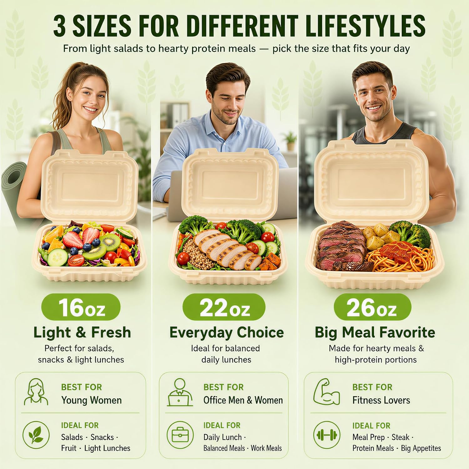 Lot de 50 contenants à emporte - Meal Preparation avis et prix
