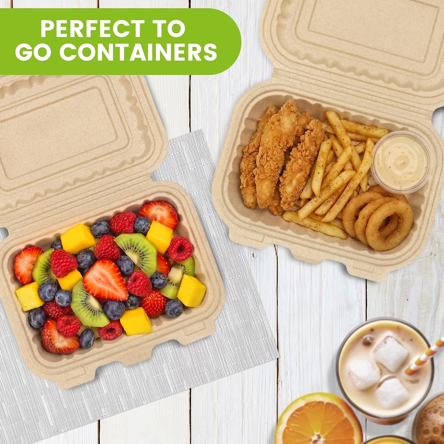 Lot de 50 contenants à emporte - Meal Preparation avis et prix