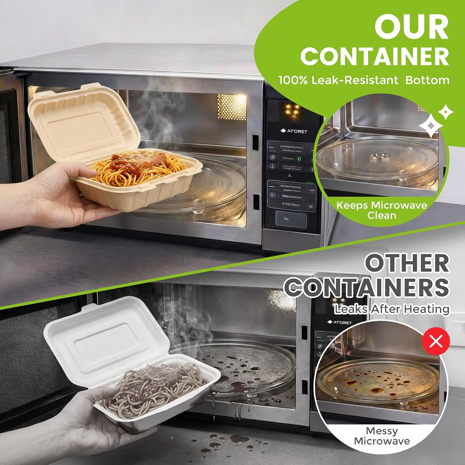 Lot de 50 contenants à emporte - Meal Preparation avis et prix