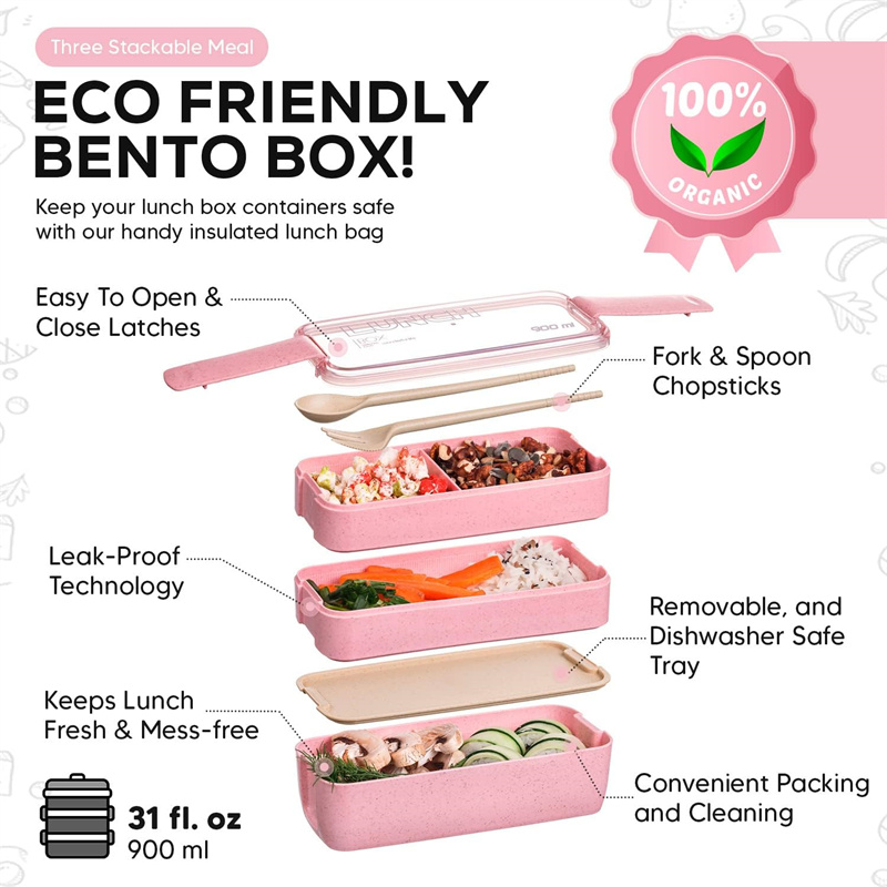 Boîte à bento portable en pail - Meal Prep Bowl avis et prix