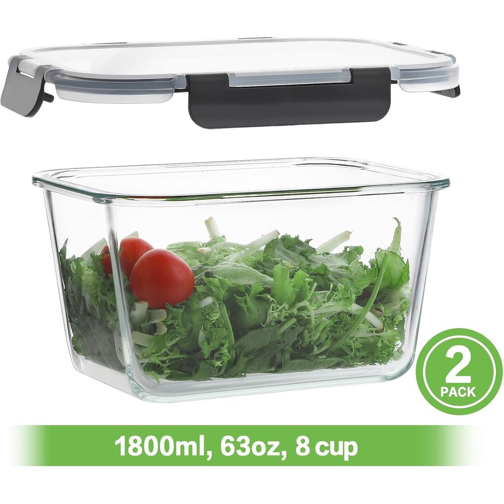 Ensemble de 4 récipients de co - Meal Prep Glass Containers With Lids avis et prix