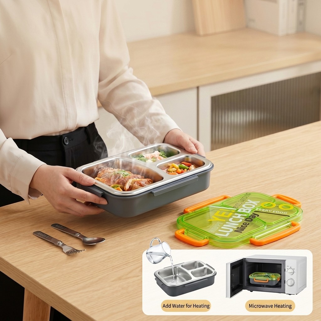 Boîte à lunch bento en acier i - Meal Preparation avis et prix