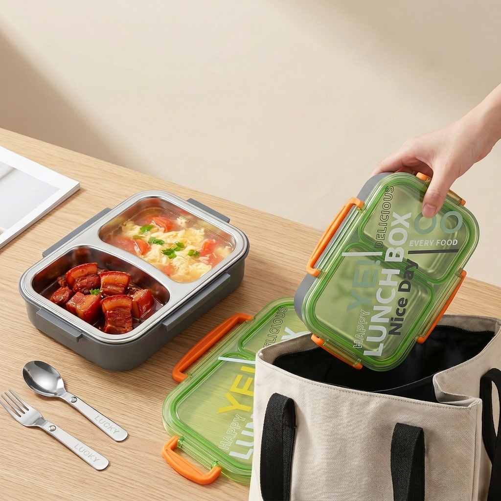 Boîte à lunch bento en acier i - Meal Preparation avis et prix