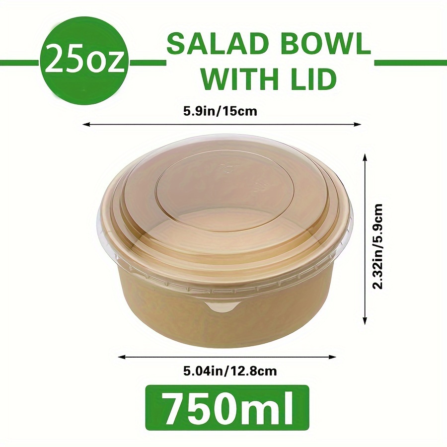 Bols en papier avec couvercles - Meal Prep Bowl avis et prix