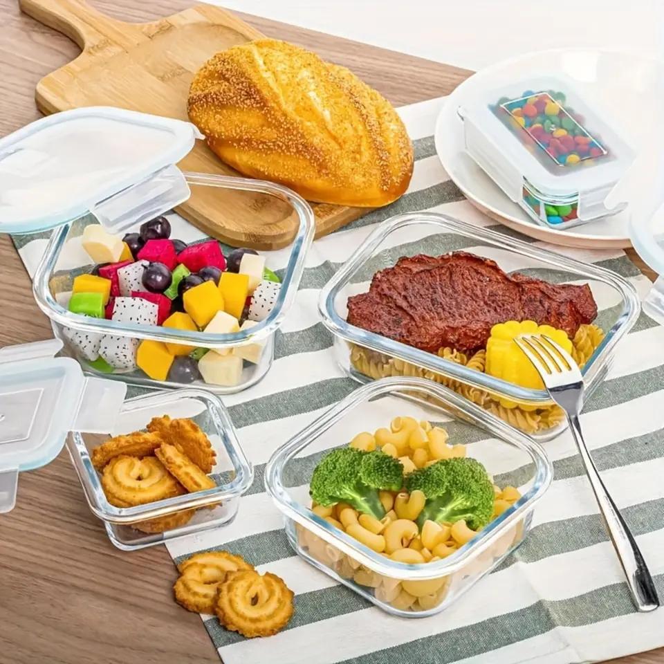 8 récipients de conservation a - Meal Prep Glass Containers With Lids avis et prix